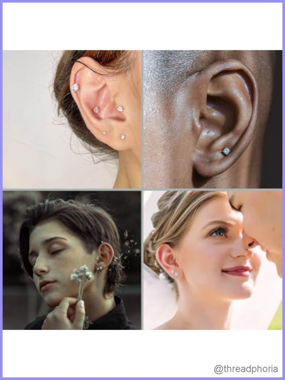 Titanium Flat Back Earrings Nose Ring Stud 20G 18G 16G Hypoallergenic